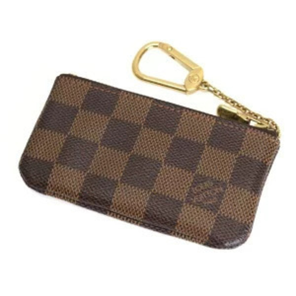 Louis Vuitton Damier Pochette Wallet Case Ring Key Brown